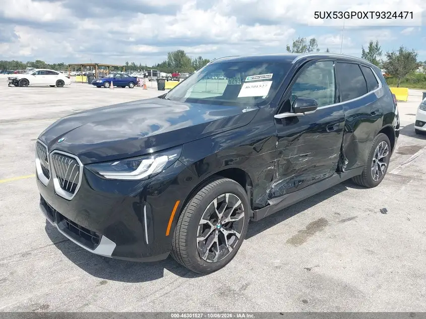 2026 BMW X3 VIN 5UX53GP0XT9324471 — фото 2