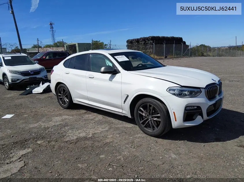 BMW X4 2019, VIN 5UXUJ5C50KLJ62441