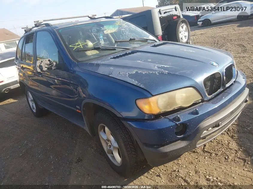 BMW X5 2001, VIN WBAFA53541LP23097