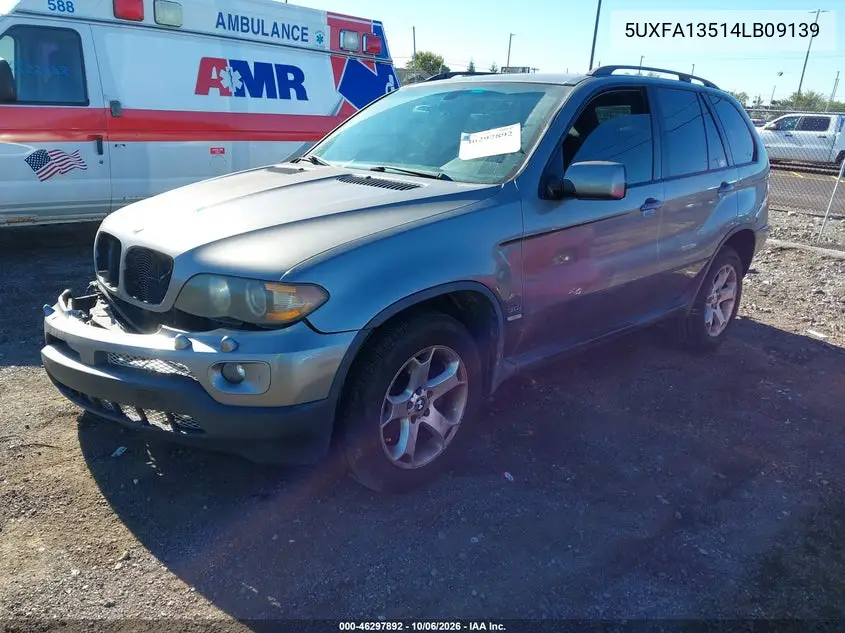 2004 BMW X5 VIN 5UXFA13514LB09139 — фото 2