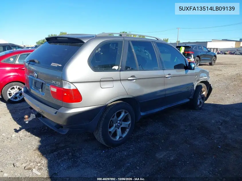 2004 BMW X5 VIN 5UXFA13514LB09139 — фото 4