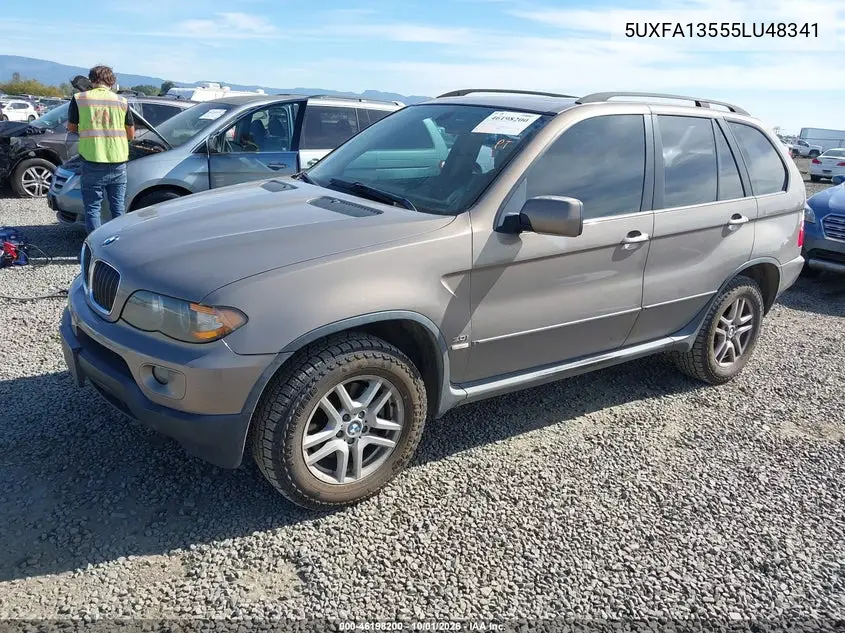 2005 BMW X5 VIN 5UXFA13555LU48341 — фото 2