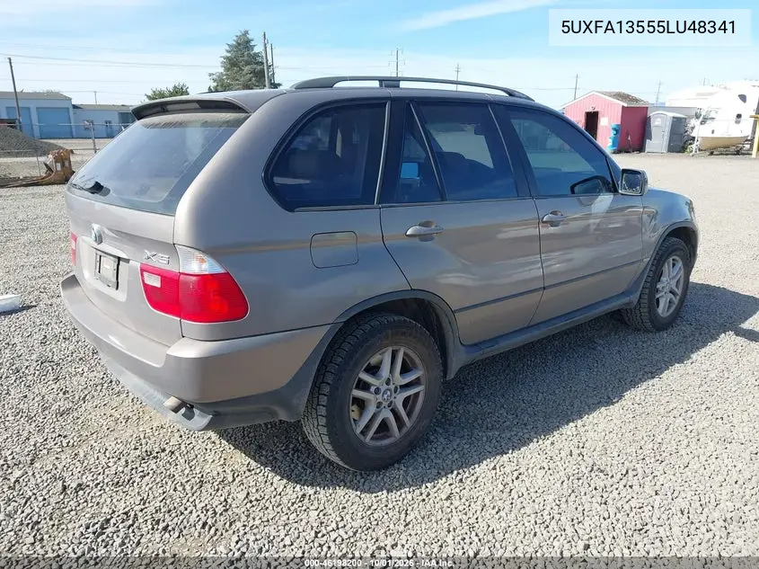 2005 BMW X5 VIN 5UXFA13555LU48341 — фото 4