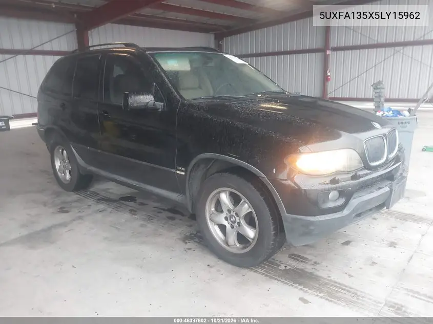 BMW X5 2005, VIN 5UXFA135X5LY15962