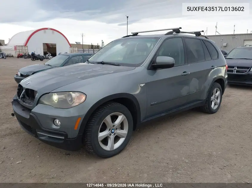 2007 BMW X5 VIN 5UXFE43517L013602 — фото 2