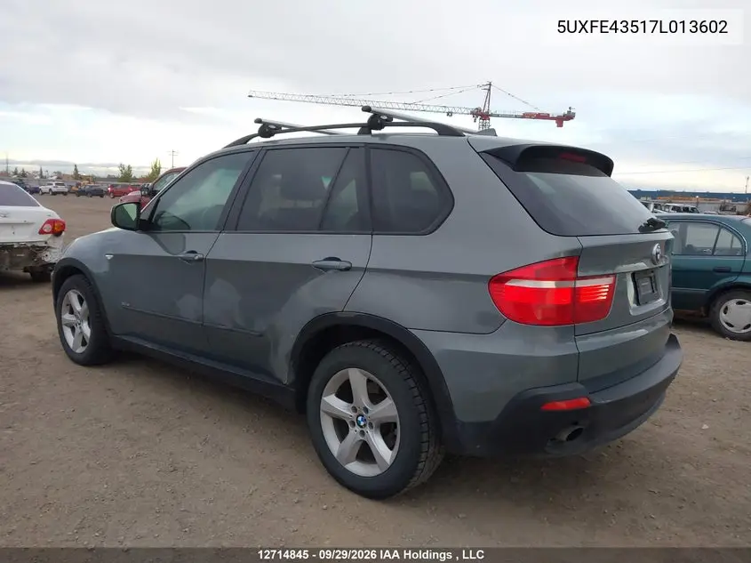 2007 BMW X5 VIN 5UXFE43517L013602 — фото 3