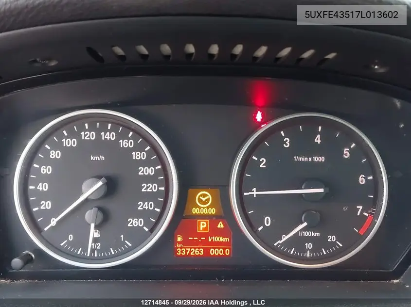 2007 BMW X5 VIN 5UXFE43517L013602 — фото 7