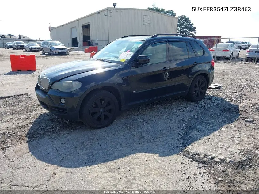 2007 BMW X5 VIN 5UXFE83547LZ38463 — фото 2