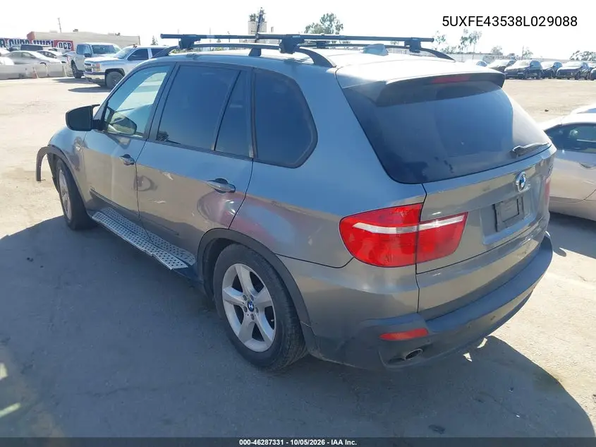 2008 BMW X5 VIN 5UXFE43538L029088 — фото 3