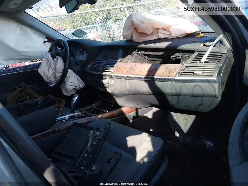 2008 BMW X5 VIN 5UXFE43598L000839 — фото 5