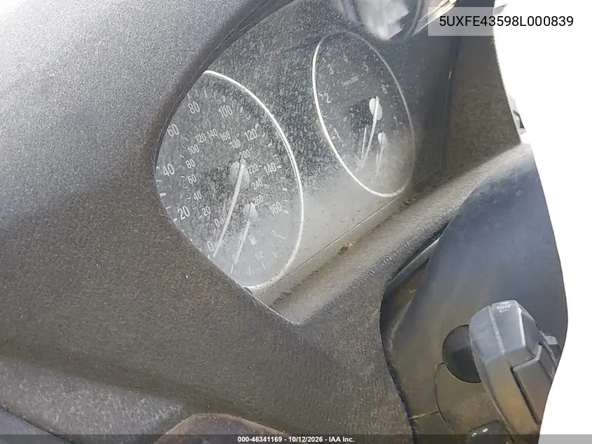 2008 BMW X5 VIN 5UXFE43598L000839 — фото 7