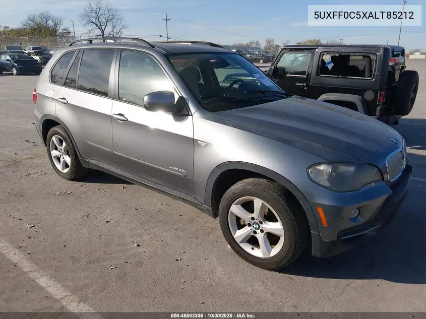 BMW X5 2010, VIN 5UXFF0C5XALT85212