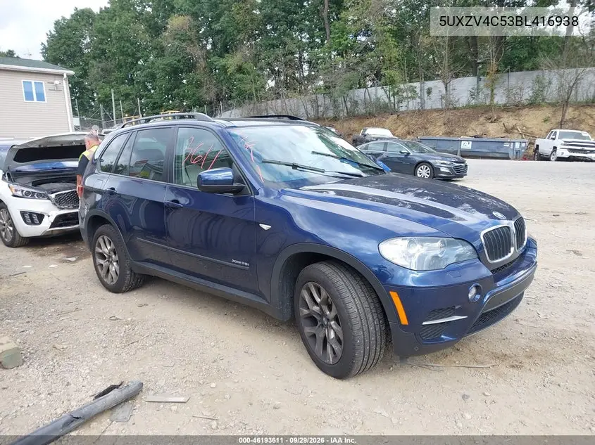 BMW X5 2011, VIN 5UXZV4C53BL416938
