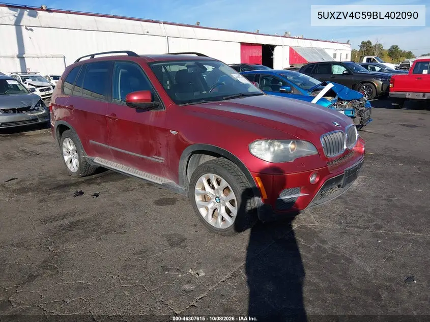 BMW X5 2011, VIN 5UXZV4C59BL402090