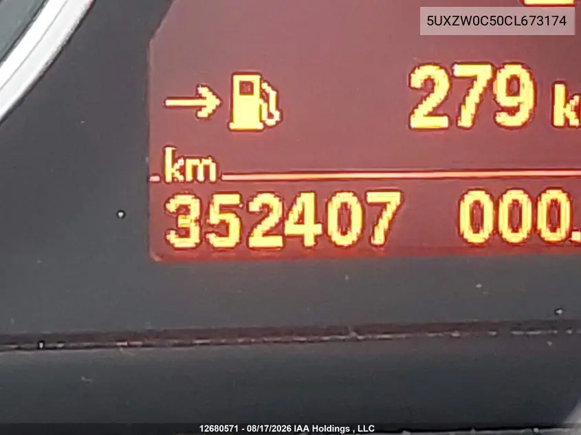 2012 BMW X5 VIN 5UXZW0C50CL673174 — фото 16