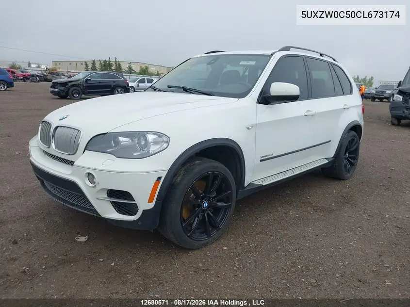 2012 BMW X5 VIN 5UXZW0C50CL673174 — фото 2
