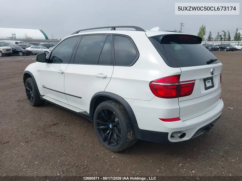 2012 BMW X5 VIN 5UXZW0C50CL673174 — фото 3