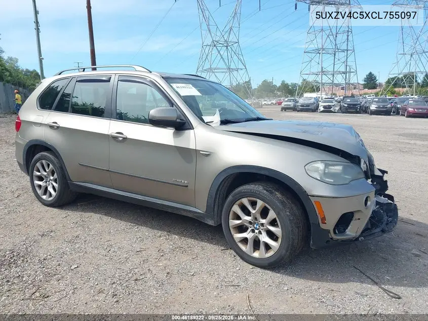 BMW X5 2012, VIN 5UXZV4C5XCL755097