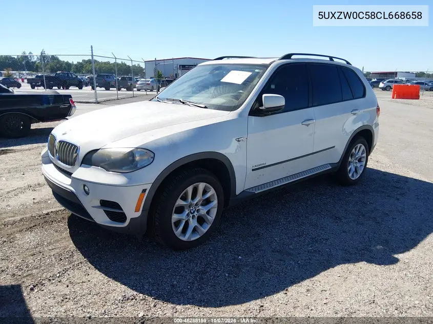 2012 BMW X5 VIN 5UXZW0C58CL668658 — фото 2