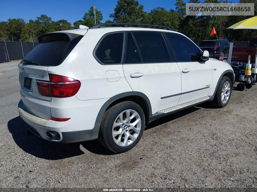 2012 BMW X5 VIN 5UXZW0C58CL668658 — фото 4