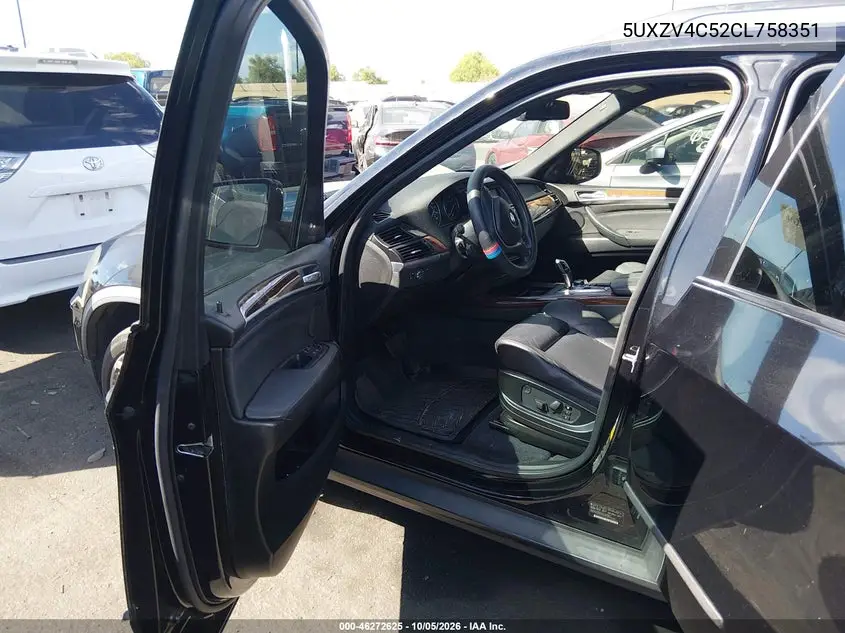 2012 BMW X5 VIN 5UXZV4C52CL758351 — фото 5