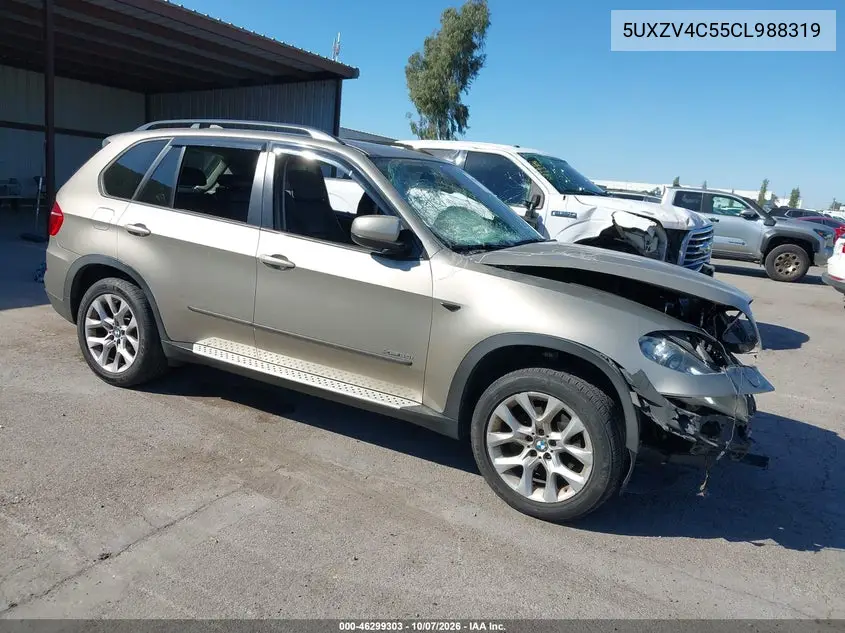 BMW X5 2012, VIN 5UXZV4C55CL988319