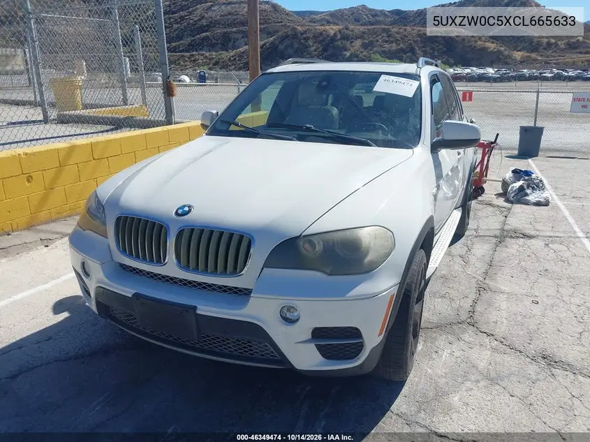2012 BMW X5 VIN 5UXZW0C5XCL665633 — фото 2