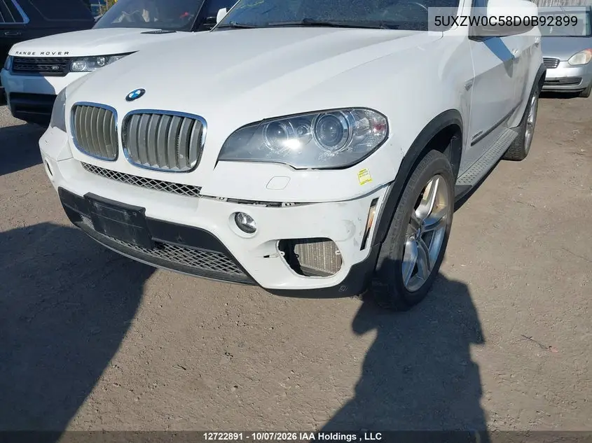 2013 BMW X5 VIN 5UXZW0C58D0B92899 — фото 6