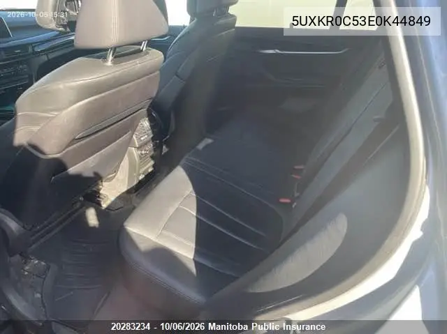 BMW X5 2014, VIN 5UXKR0C53E0K44849