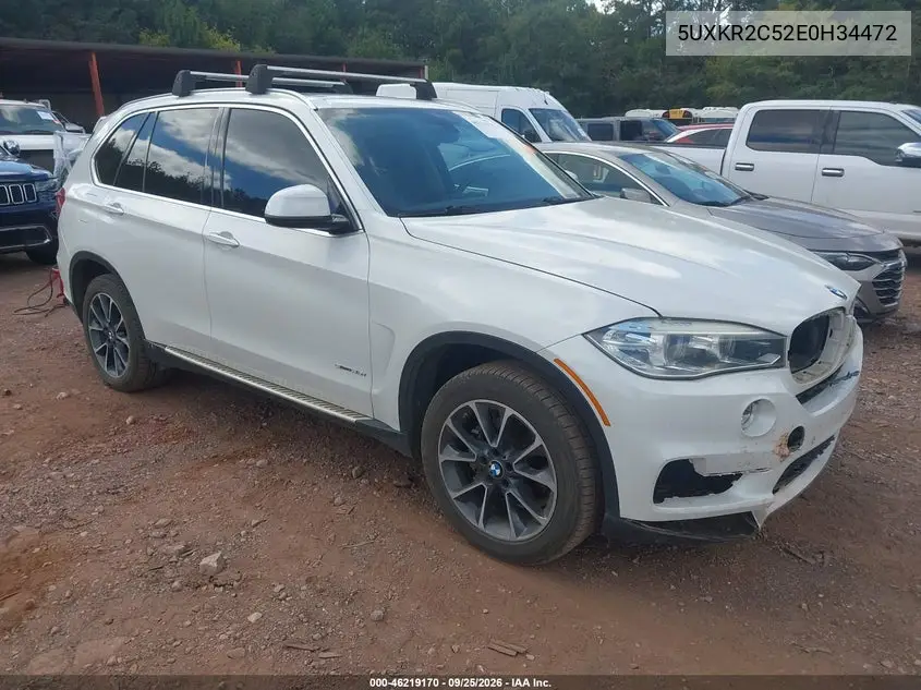 BMW X5 2014, VIN 5UXKR2C52E0H34472