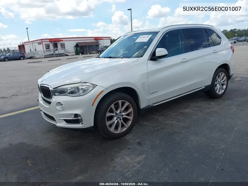 2014 BMW X5 VIN 5UXKR2C56E0C01007 — фото 2
