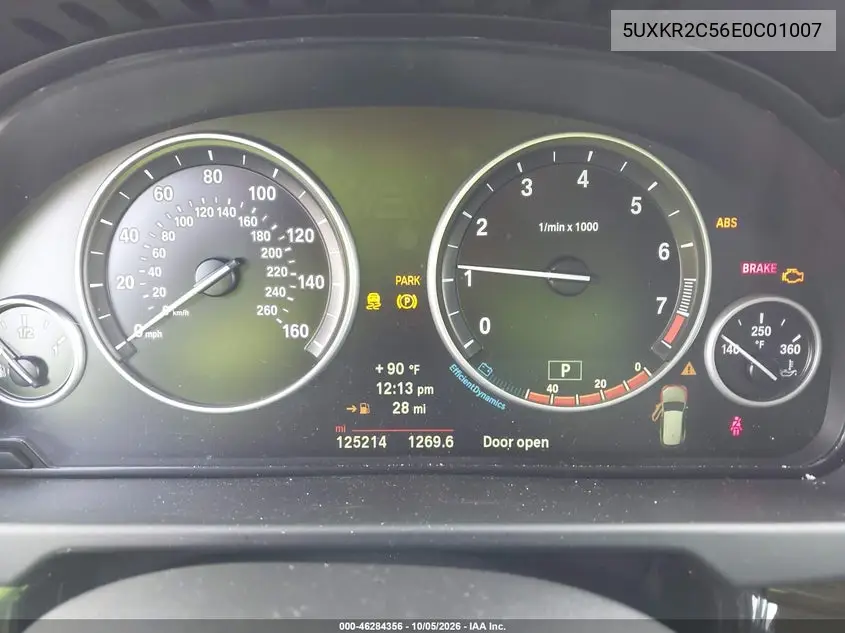 2014 BMW X5 VIN 5UXKR2C56E0C01007 — фото 7