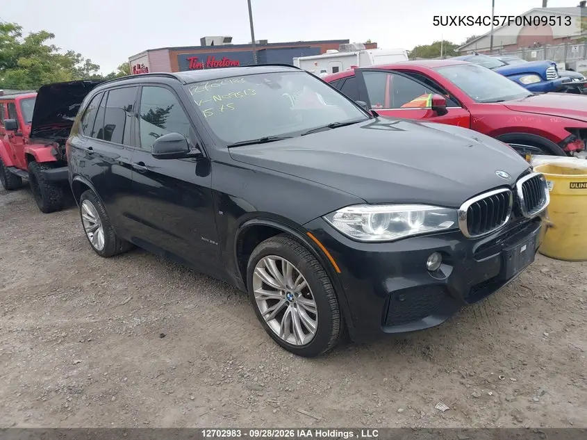 BMW X5 2015, VIN 5UXKS4C57F0N09513