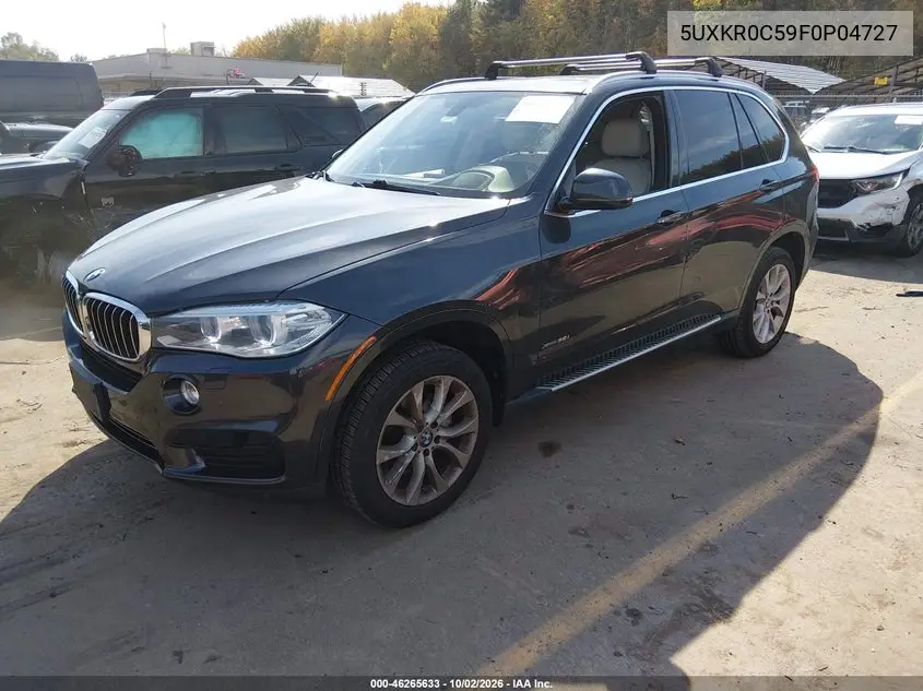 2015 BMW X5 VIN 5UXKR0C59F0P04727 — фото 2