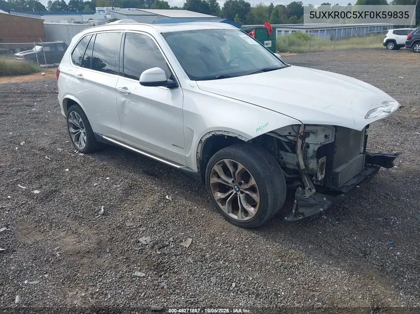 BMW X5 2015, VIN 5UXKR0C5XF0K59835