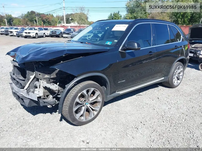 2015 BMW X5 VIN 5UXKR0C56F0K61985 — фото 2