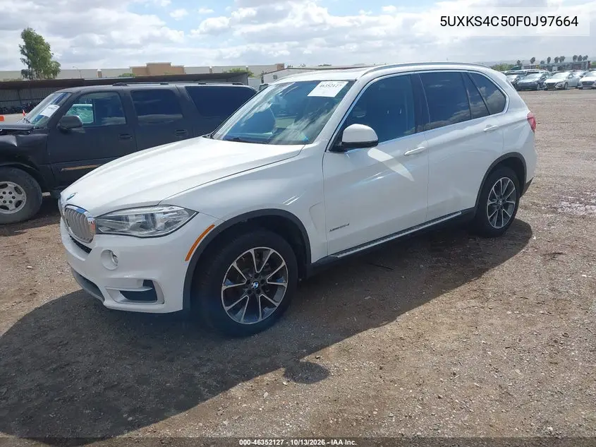 2015 BMW X5 VIN 5UXKS4C50F0J97664 — фото 2