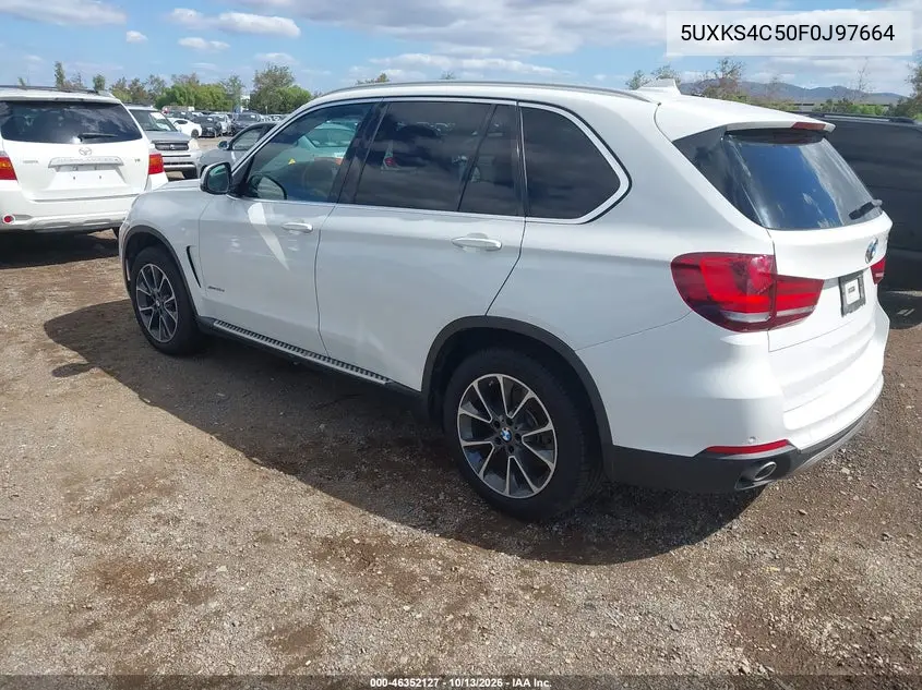 2015 BMW X5 VIN 5UXKS4C50F0J97664 — фото 3