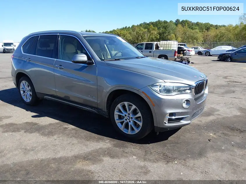 BMW X5 2015, VIN 5UXKR0C51F0P00624