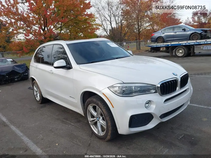 BMW X5 2015, VIN 5UXKS4C59F0N08735