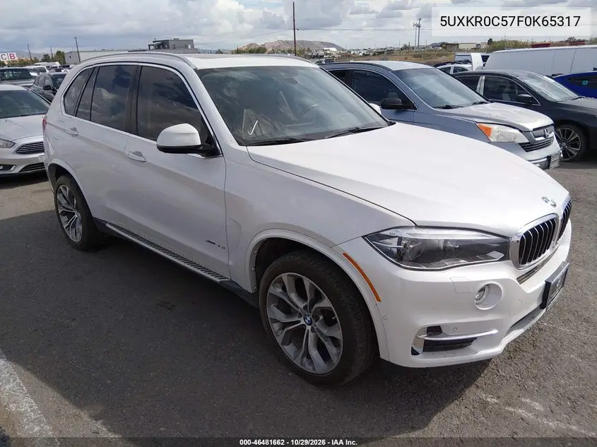 BMW X5 2015, VIN 5UXKR0C57F0K65317