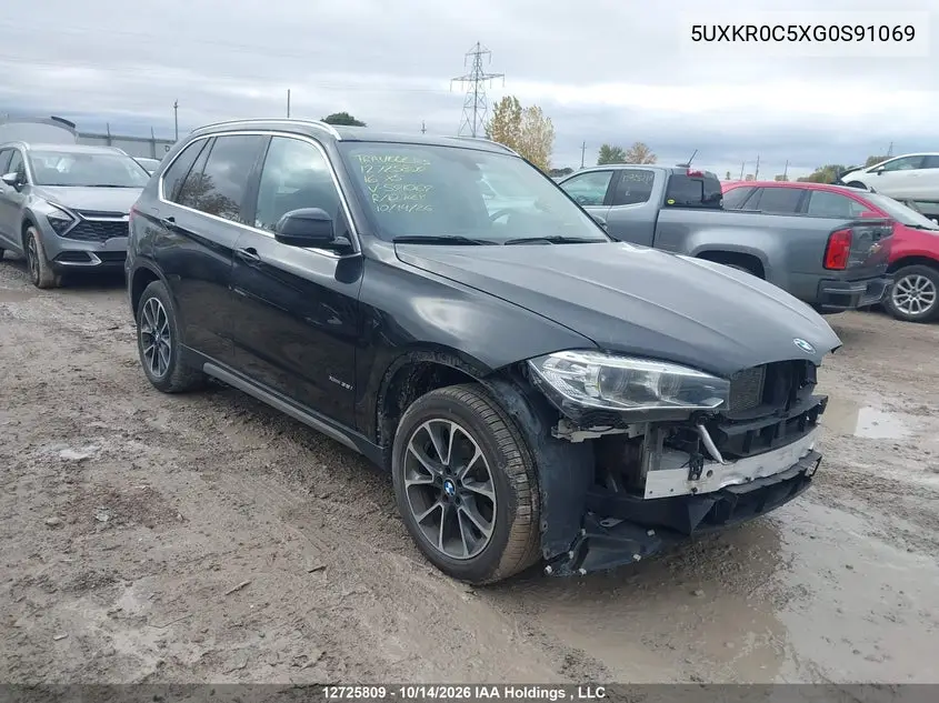 BMW X5 2016, VIN 5UXKR0C5XG0S91069