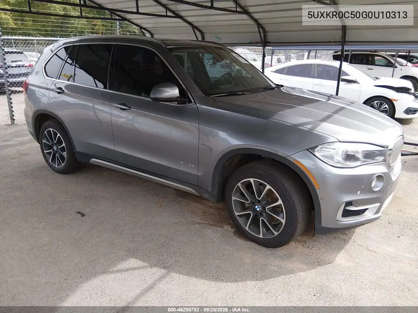BMW X5 2016, VIN 5UXKR0C50G0U10313