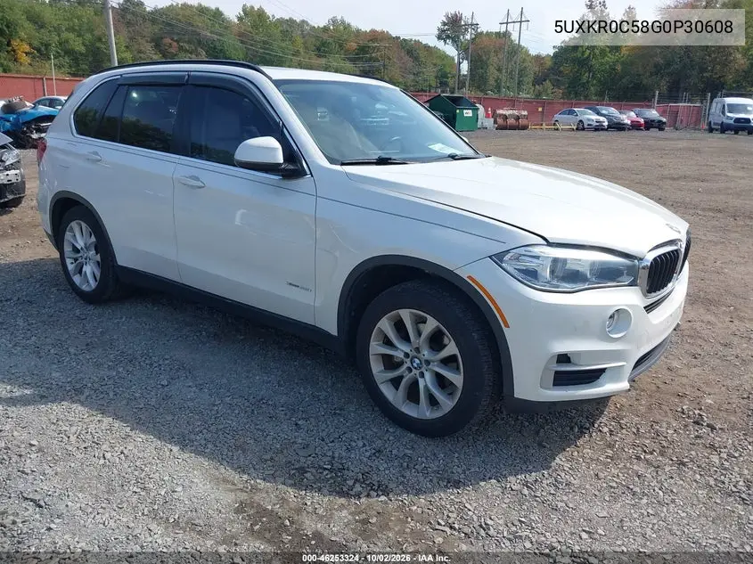 BMW X5 2016, VIN 5UXKR0C58G0P30608
