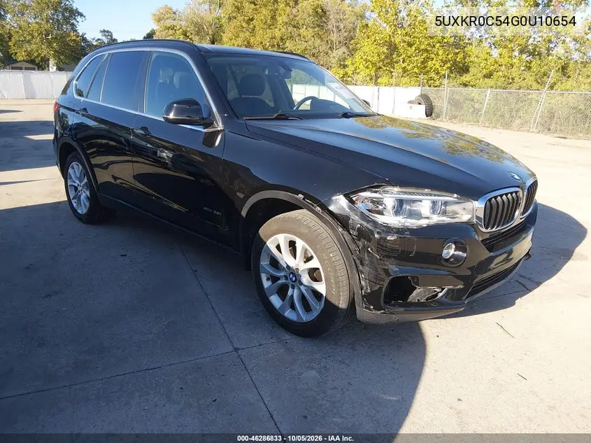 BMW X5 2016, VIN 5UXKR0C54G0U10654