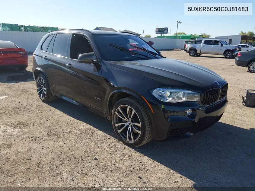 BMW X5 2016, VIN 5UXKR6C50G0J81683