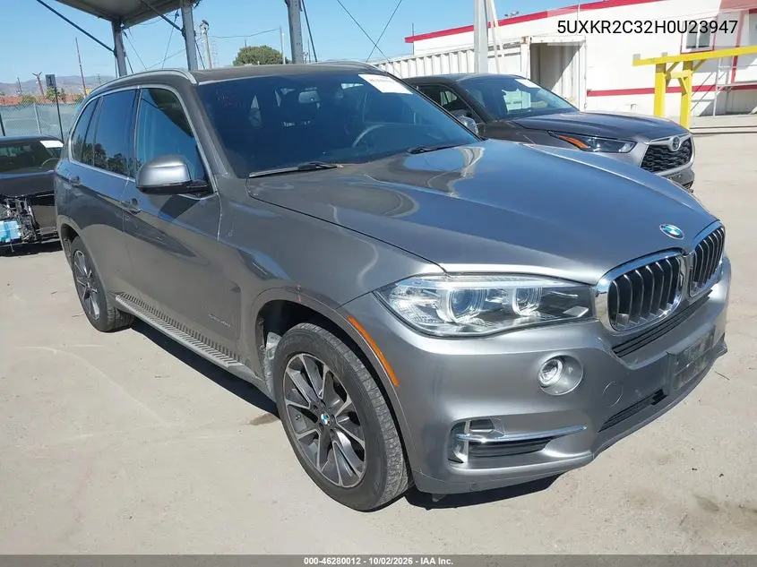 BMW X5 2017, VIN 5UXKR2C32H0U23947