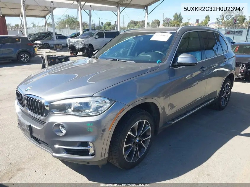 2017 BMW X5 VIN 5UXKR2C32H0U23947 — фото 2