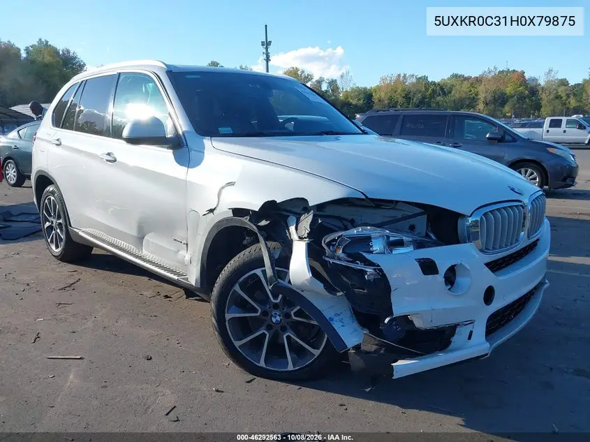 BMW X5 2017, VIN 5UXKR0C31H0X79875