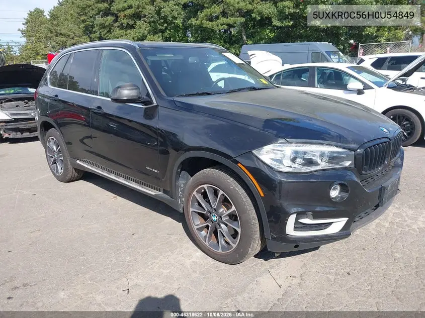 BMW X5 2017, VIN 5UXKR0C56H0U54849